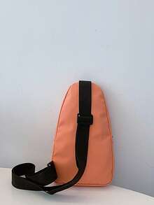 1 Pc Casual Solid Color Zipper Crossbody Bag Adjustable Strap Shoulder Bag Chest Pocket Sport Bag Bum Bags Zipper Weekend Overnight Bag Available Multiple Colors,For Boy/Girls/Teens/College Students For Outdoors/ Outings/ Traveliking/ Stadium/Back To School