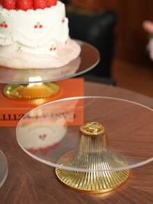 1 件大号/小号光滑蛋糕架/拼盘，用于婚礼/派对小吃、糖果、干果展示，可重复使用的光滑蛋糕架，适用于派对、庆祝活动 - 無色 - 查看 9