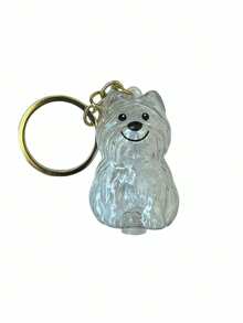 1 pieza Llavero con pelo de mascota, colgante lindo, accesorio, colección cápsula, animal de dibujos animados creativo, accesorio de mochila de plástico ABS para la escuela, accesorios de coche, accesorios góticos Y2K, accesorios de bolso, cordones con soporte para identificación, accesorios de coche, encantos de bolso - Multicolor - Ver 19