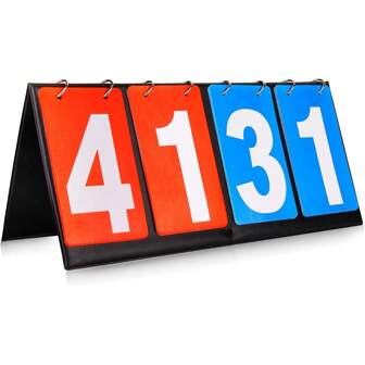 This Scoreboard Is A Score Keeper With Flip Cards, Perfect For Tracking Points In , Tennis, And Other Sports.