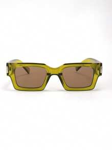 Men's Full Frame Fashion Glasses, Suitable For Beach Party, Tropical Beach Vacation, Holiday Outfit, Fashion Women Street Snapshot Accessory