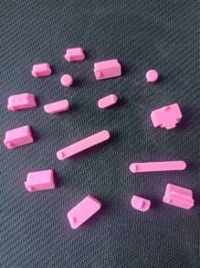 16pcs Silicone Laptop Camera Privacy Cover - Dust Proof Plug Set For PC Ports & Interfaces, Dustproof Waterproof Protection Covers, Laptop USB, Type-C, RJ45 Network, Audio Jack Universal Silicone Caps - Multicolor - View 9