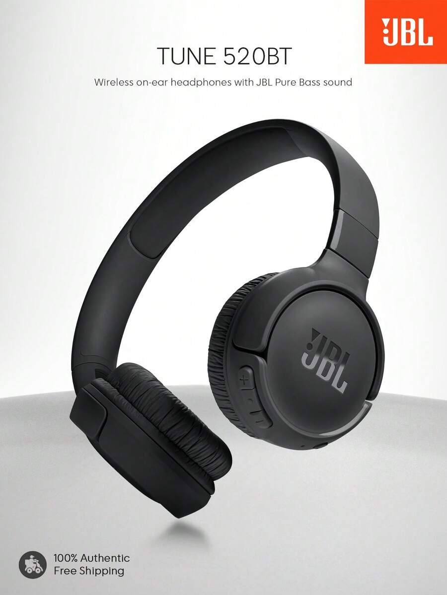 Tune 520BT 耳机，通话降噪，电池续航时间长达 57 小时，支持快速充电，轻巧可折叠设计，蓝牙 5.3 无线免提通话，具备语音感应功能