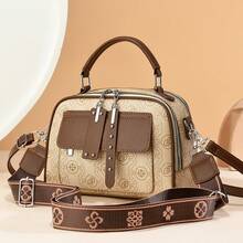 Women Shoulder Bags - 棋盤格-卡其 - 查看 3