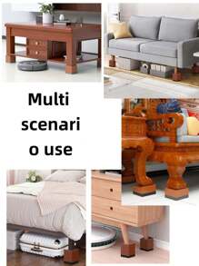 家具升降器，床/沙发/书桌/桌子/椅子腿/冰箱升降至 1.5 英寸，方形可调节升降块，用于延长器，重型支撑高达 1300 磅，3 英寸棕色方形，圣诞装饰，房间装饰，圣诞节，家居圣诞装饰，新年 - 彩色 - 查看 7