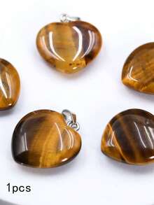 1pc 20mm Heart Shaped Pendant Without Chain, For DIY Necklace, Bracelet, Keychain Accessories