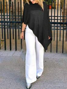 Fashionable & Elegant Loose Knitted Cardigan Shawl, Women, Oversized Fit, Lightweight, Very Chic, Suitable For Spring/Summer Casual, Leisure, Travel, Beach, Versatile Styles