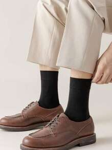 3 Pairs Men's Loose Top Socks, Breathable Moisture-Wicking Odor-Resistant Soft Socks, Suitable For Daily Wear, Spring/Summer