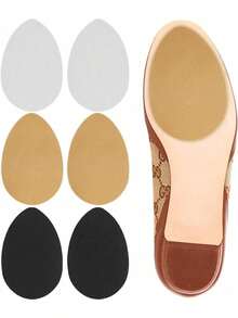 10/6/2 Piezas Almohadillas antideslizantes para tacones altos Suelas de goma autoadhesivas Almohadillas de goma para la parte delantera del pie Insertos de zapato silenciosos para zapatos casuales