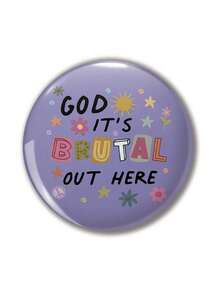 Broche de insignia con patrón divertido, alfiler de solapa para mujer, accesorio de ropa, decoración colgante de bolso, regalo para amigos, familia, maestros y clasemates - Multicolor - Ver 9