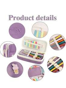 Durable Pencil Case Back To School - 黑色 - 查看 2