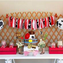 25Pcs Western Birthday Party Photo Booth, West Cowboy Photo Booth Props Kit, Cowgirl Cowboy Photo Booth Props, Wild West Texas Horse Western Party Decorations