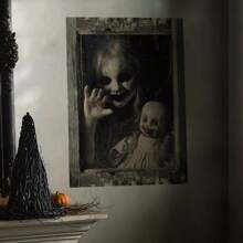 Decorazioni da parete per feste di Ognissanti spaventose - Sagoma di ragazza o ragazzo spettrale per finestre, decorazioni da parete, porta del garage, adesive, facili da applicare e rimuovere, decorazioni per Ognissanti, finte decorazioni per finestre di Ognissanti, decorazioni inquietanti per la casa. Decorazioni per Ognissanti, Natale, Ringraziamento, matrimonio, casa, autunno, compleanno, feste, interni, vacanze, festival, pareti, ornamenti di Ognissanti