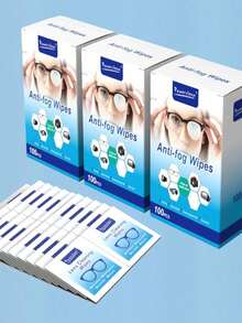 50/100pcs Anti-Fog Lens Wipes. Disposable Eyeglass Cloth, Specially For Women's Glasses, Quick-Drying Lens Cleaning Wet Wipes. Suitable For Swimming Goggles, Ski Masks, Cameras, Phones, Computer Screens, Light Bulbs Cleaning, Ideal For Home And Travel, Convenient Single Packaging. - Multicolor - View 7