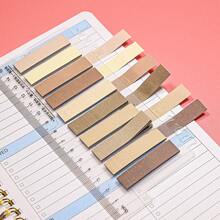 200 tờ giấy ghi chú màu gradient, bút dạ màu cho sách giáo khoa, nhãn dán cho đồ dùng văn phòng - Màu nâu  Mocha - Xem 5