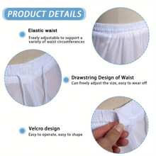 White Underskirt For Women, Bridal Wedding Dress, Slip, Petticoat, 2 Steels 3 Tulle Layered Crinoline Slip, Suitable For Wedding, Banquet, Performance, Party