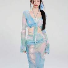 Swim Gear Sets - 7727 Tie-dye Blue - View 2