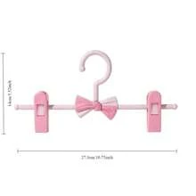 5/10 piezas de colgador de faldas con agarre de plástico ajustable, estante para pantalones, ahorrador de espacio, estante de secado de ropa interior, organizador de almacenamiento - 5 piezas rosa C3110A5PCS - Ver 8