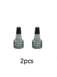 1pc/3pcs Stamp Ink, Water-Based Stamp Ink, 30ml Bottle Office Stamp Ink, Quick Drying Clear Imprint Stamp Refill Ink, Financial Office Seal Ink (Red, Blue, Black), Suitable For Office Supplies, Back To School Season