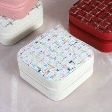 简易收纳旅行便携式珠宝收纳盒耳环戒指小首饰盒女士收纳整理器旅行必备返校宿舍收纳