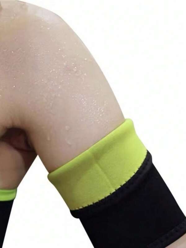 2 Peças Braçadeiras de Suor de Sauna de Neoprene, Mangas Esportivas de Compressão, Protetor de Cotovelo para Exercícios, Equipamento para Homens e Mulheres, Trimmers de Braço para Boxe, Fornece Suporte - Presentes para Mulheres e Homens