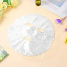 100/300/500 Folhas Descartáveis de Máscara Facial de Plástico, Adesivos de Máscara Facial de Filme de Preservação Transparente DIY, Papel de Máscara Facial Transparente Ultrafino de Bloqueio de Umidade, Papel de Máscara Facial de Salão, Adesivos Descartáveis de Máscara Facial de Plástico de Bloqueio de Água Hidratante de Cuidados Faciais, 50/10 Peças Papel de Máscara Facial de Seda