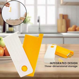 1 件紧凑型多功能便携式收纳盒，双色组合，方便口袋收纳