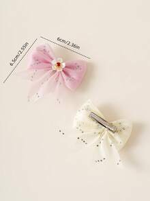 8 pièces/10 pièces Sets de pinces à cheveux élégantes et mignonnes en mousseline de soie avec nœud papillon, barrettes de cheveux minimalistes à la mode avec design de fleurs en strass brillant, convenant aux étudiantes, aux fêtes, à l'usage quotidien, pinces à cheveux, pinces à cheveux, épingles à cheveux, pinces à cheveux alligator, fournitures scolaires, accessoires nœud