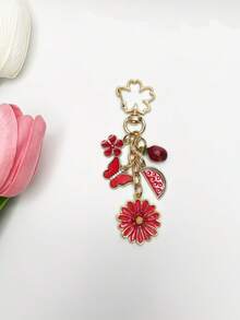 1 móc khóa hoa cúc tím/hồng/đỏ, bướm, lựu, móc khóa kim loại thời trang và lãng mạn, phụ kiện cưới, đồ trang trí chìa khóa xe theo chủ đề hoa, ví, túi xách, mặt dây chuyền ba lô, quà tặng lý tưởng cho sinh nhật, ngày lễ, tiệc tùng cho bạn bè và gia đình - Nhiều màu - Xem 11