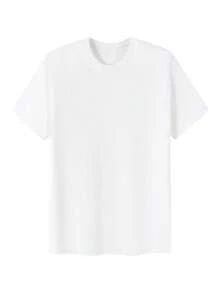T-shirt grafica Horizon Band con stampa sul retro, maglietta da uomo grande, 220 g, nuova maglietta estiva in puro cotone con scollo rotondo e stampa sul retro (1 pezzo)
