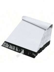 100个纯色运输袋，适用于学校、办公室、运输和邮寄返校的简易多功能包装袋，超大加厚快递袋，防水邮政邮寄袋，自粘包装袋，可密封包装袋，物流储物袋，服装运输信封