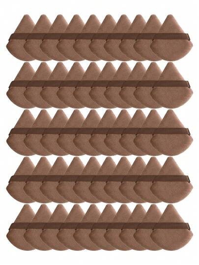 50pcs Velvet Multi-Functional Makeup Sponge Tools, Foundation Sponge, Wet & Dry Use Makeup Sponge, Reusable Makeup Sponge, Powder Puff, Beauty Tools, Suitable For Liquid Foundation, BB Cream, Concealer, Fit For All Skin Types,Giveaways,Travel,Cheap Stuff,Travel Essential