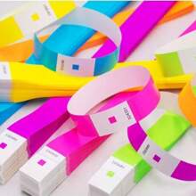 1000pcs/Set Waterproof Paper Wristbands, Colorful Arm Bands For Sports Events, Parties, Competitions, Concerts, Festivals, Club Activities, And Celebrations