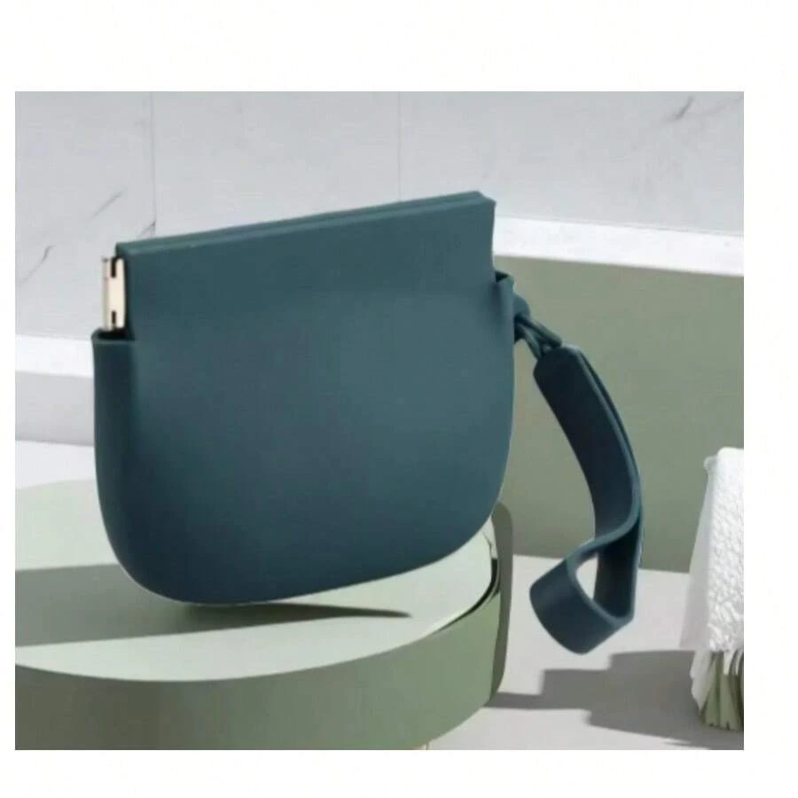 1 Silicone Dog Snack Bag, Portable Pet Snack Bag, Easy To Clean And Waterproof, Convenient Pet Food Bag For Outdoor Training - Green - View 1