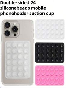 1个 Octobuddy 品牌硅胶吸盘手机支架，粘性手机支架，适用于手机、手机壳、手机配件（款式随机）