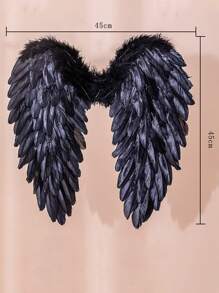 1pc Colorful Feather Angel Wings, Personalized Costume Prop For Adults, Suitable For Festivals, Performances, Cosplay Halloween Halloween Accessories