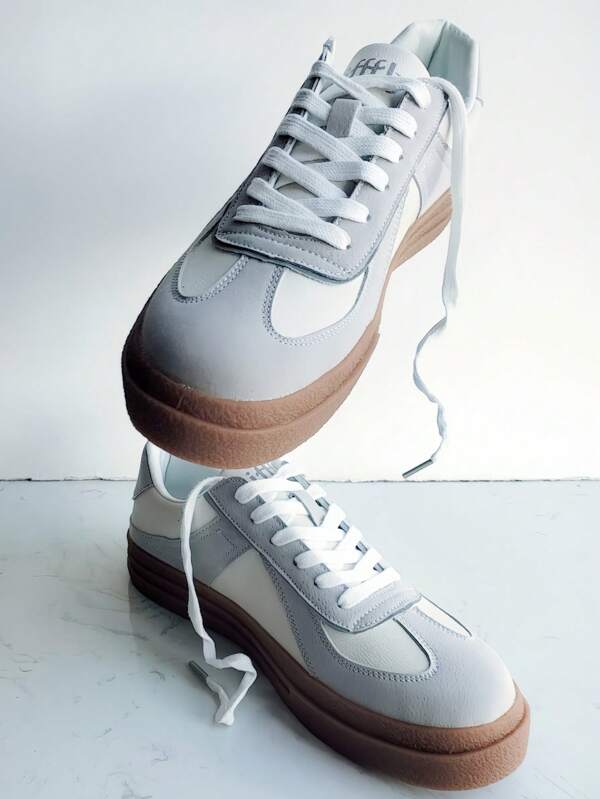 Jifffly Zapatos casuales y al aire libre de unicolor de alta calidad para pastor alemán 2025 Primavera Nuevo, zapatillas casuales planas retro para hombres, zapatos deportivos casuales tipo Ins para mujeres