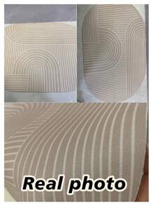 1/3 Pcs Bathroom Set, Silicone Anti-Slip Mats, Minimalist Linear Design, U-Shaped Toilet Lid Cover & Bath Mats, 2.5mm Thick Entryway Decor Bathroom Kitchen Decor Kitchen Rug