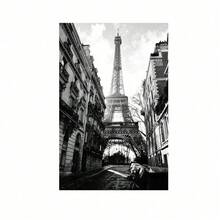 1/3 件巴黎时尚塔复古女孩黑白墙面艺术帆布画北欧海报和印刷品客厅墙壁照片绘画海报可选框架﻿ - A 無框 - 查看 20