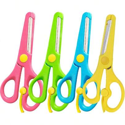 1PCS   Safety Scissors, Preschool Training Scissors, Safety Scissors, Art Craft Scissors