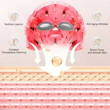 Blue Red Light Therpy Msk For Fa, 7  Led Fa Msk Light Therpy, Portable Facial Skin Care Msk For Fa And Neck At Ome - initial - View 3