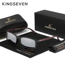 Kính mắt thời trang thường ngày KINGSEVEN, gọng hình chữ nhật siêu nhẹ TR90, kính lái xe ngoài trời mùa hè. - A - Xem 3