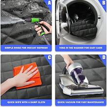 Dog Car Seat Cover Waterproof, Non-Slip, Scratch-Proof & Easy-To-Clean Protector For 60/40 Split Bench Seats In Cars & SUVs, Black, Standard - 135cm Width - Multicolor - View 9