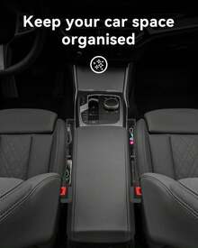 Car Filler, Organizer With Phone Holder, Car Accessories, Car Organizer Fit Car SUV Truck-2PCS Black - Pink - View 5