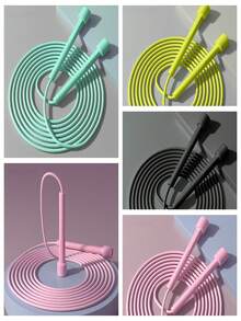 1-4pcs Lightweight Speed Jump Rope, Portable, -Free, Adjustable Length, Suitable For Aerobic Exercise, Boxing Training, Weight Loss, Fitness Jumping, Endurance And Speed Training, Ideal For Girls, Beginners, Unisex