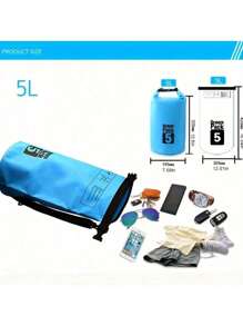 1 pezzo Borsa impermeabile in materiale PVC con motivo a , adatta per sport all'aperto, borsa multifunzionale impermeabile, portatile per imitazione, rafting, conservazione multiuso all aperto