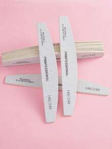 5pcs Nail File, 100/180 Grit Nail Files For Natural Nails, Professional Strong Emery Boards For Nails Doubled Sides Washable Fingernail Files Manicure Tool Set - Light Grey - View 9