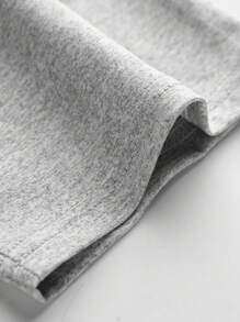 Tween Boy Casual Minimalist Colorful Letter Slogan & Robot Print Round Neck Short Sleeve T-Shirt, Spring/Summer New