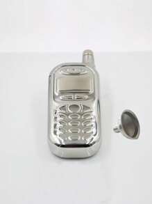 1 pezzo Flacone portatile creativo a forma di telefono in acciaio inossidabile da 3 once, di design a doppio utilizzo come dispenser di bevande e dispositivo mobile, regalo unico per feste e attività all'aperto