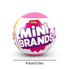 ZURU Zestaw tajemniczy Kawaii Food Mini Brands - zestaw z zabawkami Zuru Kawaii Surprise Mini Food Toys Blind Ball z naklejkami i nie tylko | Seria Mini Brands Kawaii dla dzieci (losowy styl)